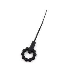 Titreşimli Boğumlu Penis Plug Siyah