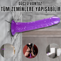 UNIQUE Realistik Dokuda Dildo Vantuzlu Gerçekçi Yapay Penis 21 CM