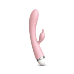 Pembe Çift Motorlu Şarjlı Tavşan Vibratör 10 Mod
