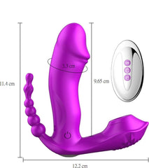 USB Şarjlı Uzaktan Kumandalı Klitoris Emme Fonksiyonlu Çamaşır Altı Isıtmalı Teknolojik Vibratör