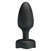 LED Işıklı Manyetik Şarjlı Anal Plug – 10 Titreşim Modlu Silikon Anal Toy