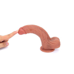 Isıtmalı İleri Geri Hareketli ve Rotasyonlu Gerçekçi Uzaktan Kumandalı Yapay Penis Dildo Vibratör 22 CM