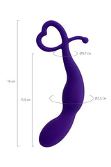 Wlap Tutma Halkalı Uyarıcılı Silikon Anal Plug Tıkaç Mor