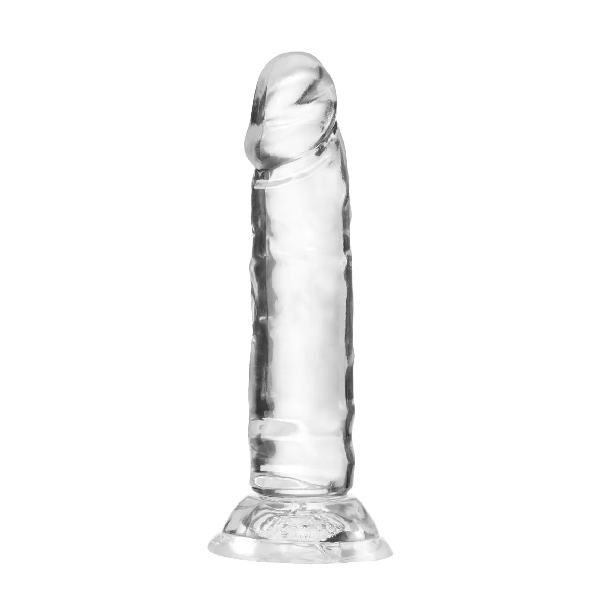 13 CM Realistik Jel Dokulu Testissiz Ultra Yumuşak Şeffaf Mini Yapay Penis Dildo