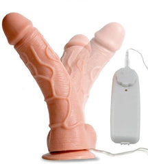 19 Cm Kumandalı Klasik Titreşimli Gerçekçi Dokulu Realistik Vibratör Penis