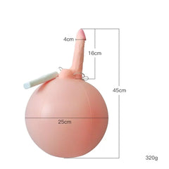  16 CM Titreşimli Realistik  İnflatable Pilates Topu 