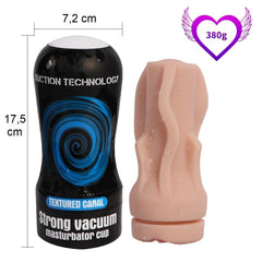 Realistik Suni Vajina Mastürbatör – 17,5 cm, Lüks TPE, Ten Dokulu