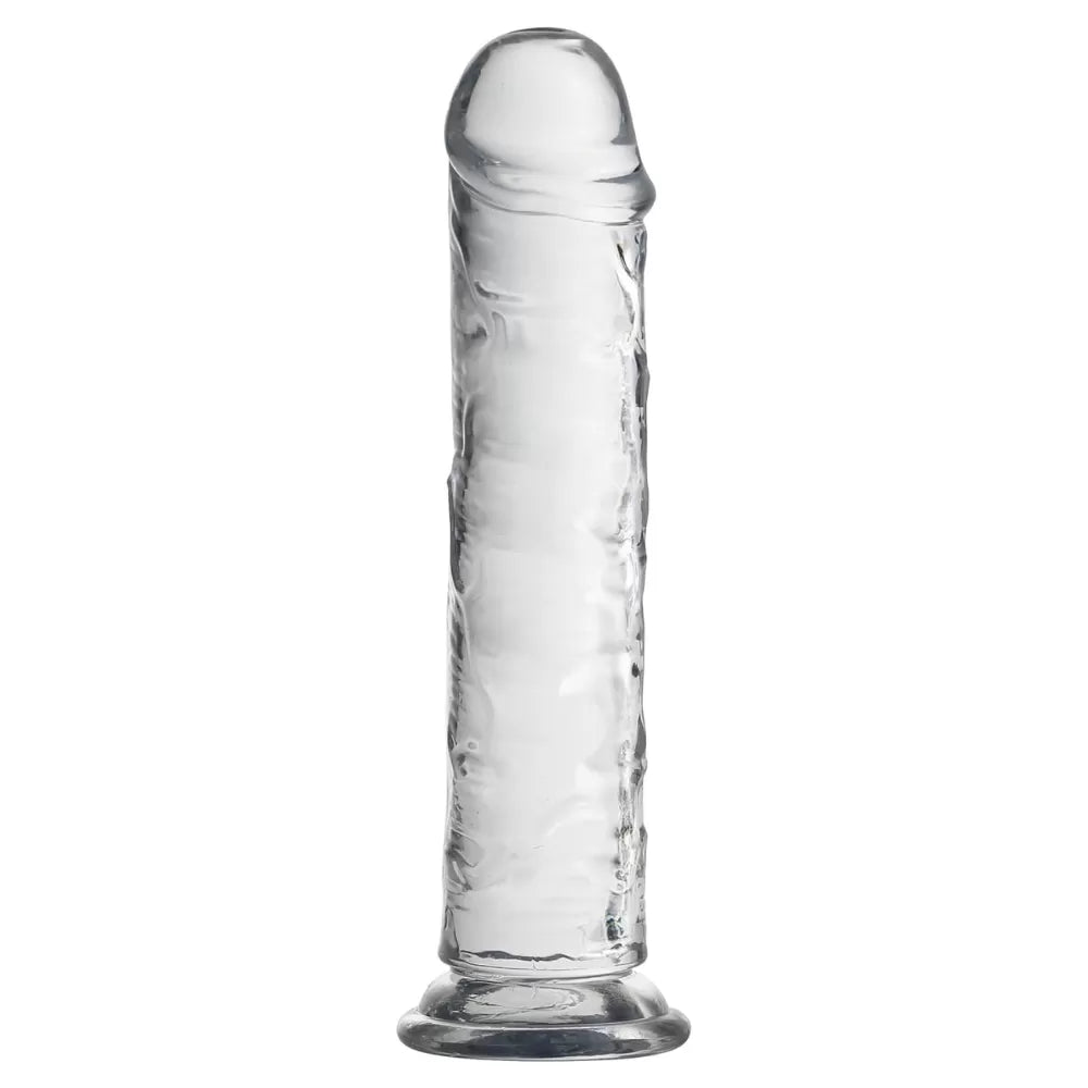 20 CM Realistik Jel Dokulu Testissiz Ultra Yumuşak Şeffaf Yapay Penis Dildo