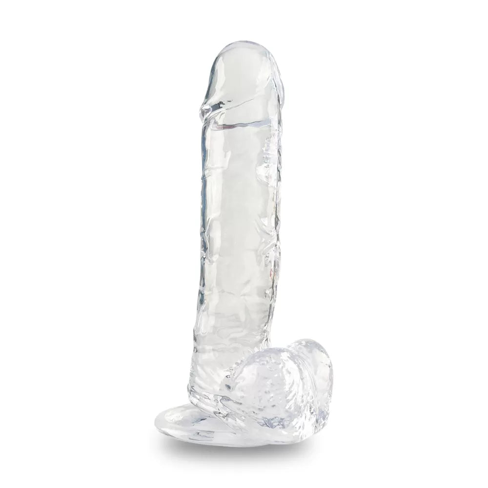 22 CM Realistik Jel Dokulu  Ultra Yumuşak Şeffaf Yapay Penis Dildo