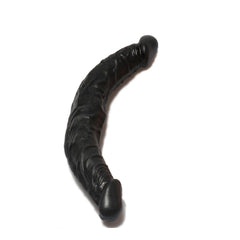 Double Dong 36 cm Çift Taraflı Realistik Zenci Siyahi Dildo Anal Vajinal Penis