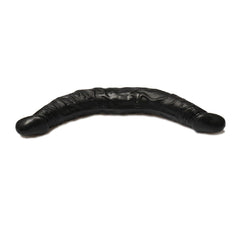 Double Dong 36 cm Çift Taraflı Realistik Zenci Siyahi Dildo Anal Vajinal Penis