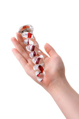 Sexus Glass Cam Dildo – Transparan, 18 cm, Sıcaklık Oyununa Uygun
