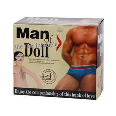 Man Doll Siyah Dolgu Saçlı 19 CM Realistik Penise Sahip Oral Seks Uyumlu Şişme Erkek Manken