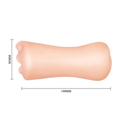 3 Boyutlu Çift Taraflı Suni Oral & Vajinal Mastürbatör