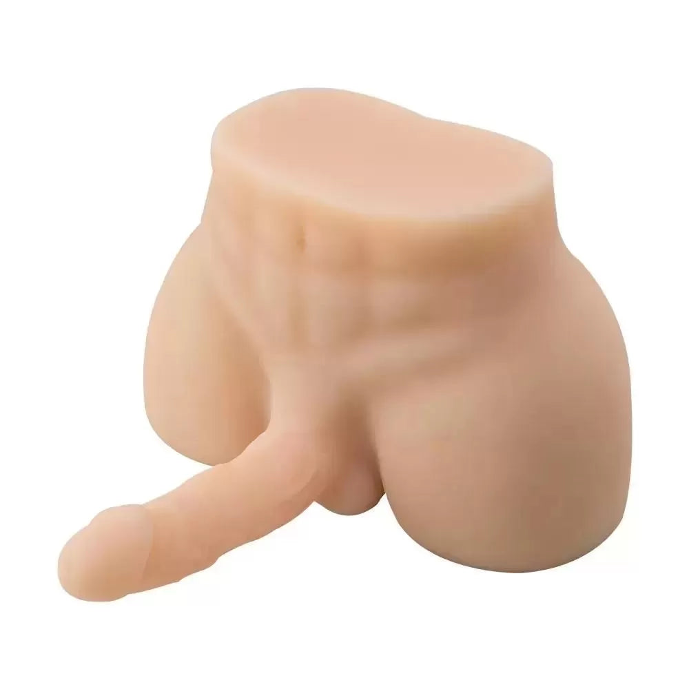 Anal Girişli 17 CM Yapay Penisli Erkek Realistik Yarım Vücut Manken