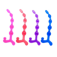 Bendy Twist Sıralı Boğumlu Jel Anal Plug 20 CM