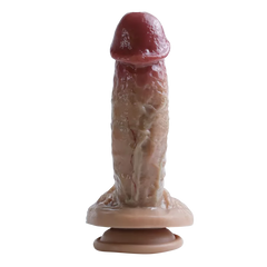 Cock Series 20,5 CM Ultra Yumuşak Dokulu Çift Katmanlı Damarlı Realistik Dildo Yapay Penis 