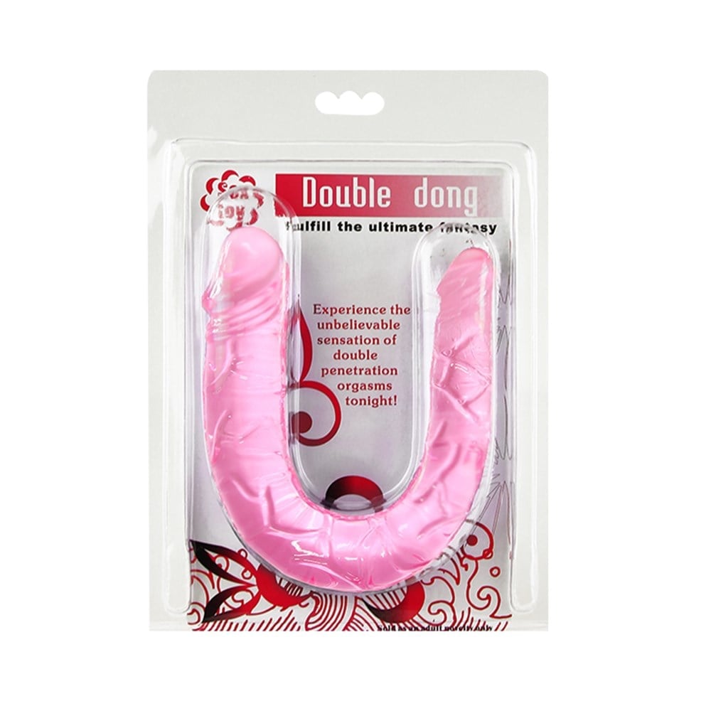 Double Dong 30cm Çift Taraflı Jel Yumuşak Vibratör Penis Dildo