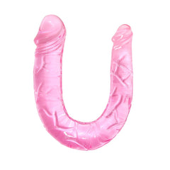 Double Dong 30cm Çift Taraflı Jel Yumuşak Vibratör Penis Dildo