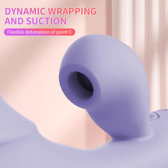 Emişli Curved Rabbit Vibratör Mor – Çift Uyarım, Emiş + Titreşim Teknolojisi, Şarjlı Vibrator