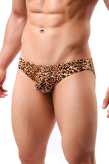 Fantazi Leopar Desenli Erkek Slip