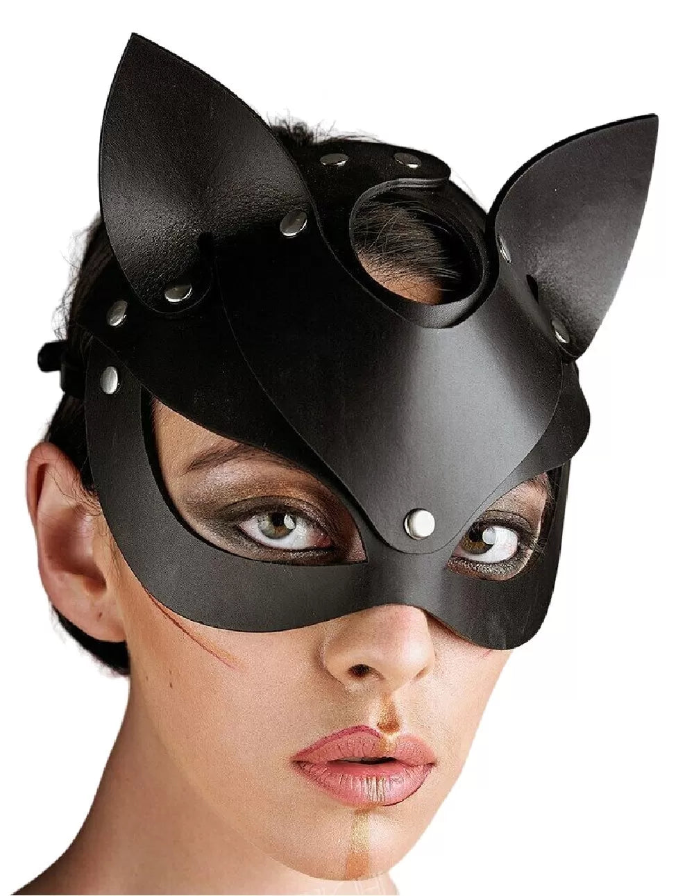 Fetish Series Siyah Kedi Kız Maske