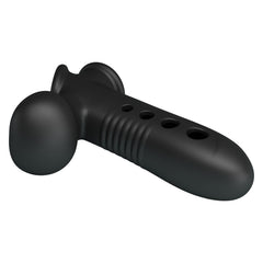 Airbag Penis Sleeve Hava Yastıklı Premium Zenci Siyahi Rengi Silikon Penis Kılıfı Crane