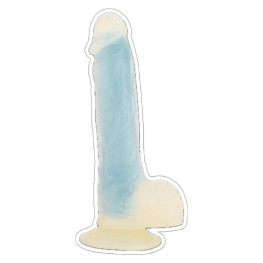 Karanlıkta Parlayan Dildo Ultra Realistik Yapay Penis Vibrator Mavi