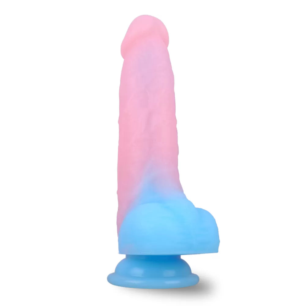 Karanlıkta Parlayan Dildo Ultra Yumuşak Realistik Yapay Penis Dildo