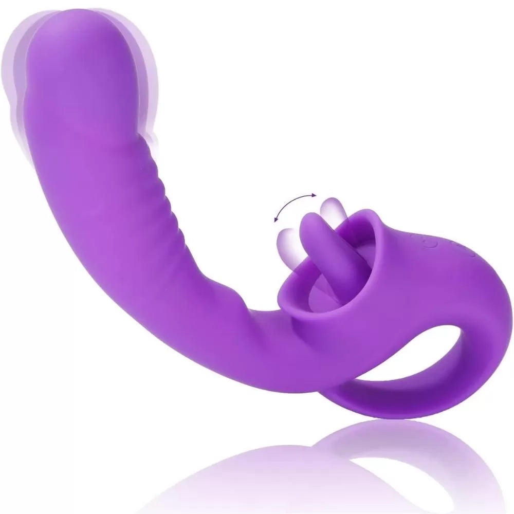 Klitoris ve G Spot Uyarıcı Hareketli Orgazm Dil Vibratör