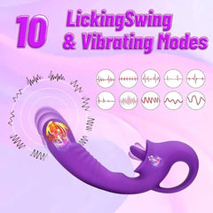 Klitoris ve G Spot Uyarıcı Hareketli Orgazm Dil Vibratör