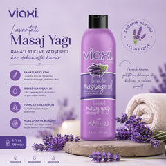 Viaxi Lavanta Aromalı Masaj Yağı 177ml – Rahatlayıcı & Nemlendirici
