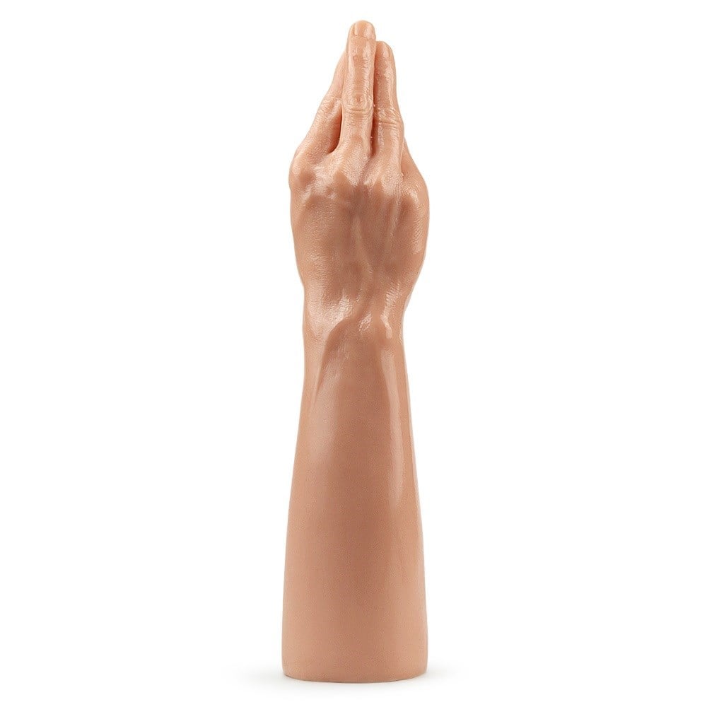 Realistik Dokulu King Dong Kalın Gerçekçi Anal Fisting El-Kol Dildo Magic Hand El Görünümlü 35 cm Realistik Dildo