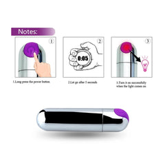 Şarjlı / Metal Mini Kurşun Vibratör – Taşınabilir & Çok Amaçlı Masaj Aleti