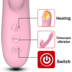 Modern Dilli Isıtmalı Teleskopik Rabbit Vibratör