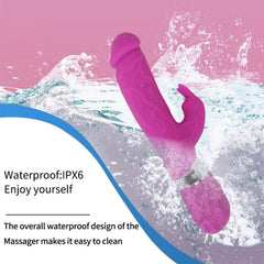 Realistik Rabbit Vibratör Pembe – Çift Uyarım, G Noktası & Klitoral Uyarıcı, Güçlü Titreşimli Şarjlı Vibrator
