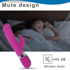 Realistik Rabbit Vibratör Pembe – Çift Uyarım, G Noktası & Klitoral Uyarıcı, Güçlü Titreşimli Şarjlı Vibrator