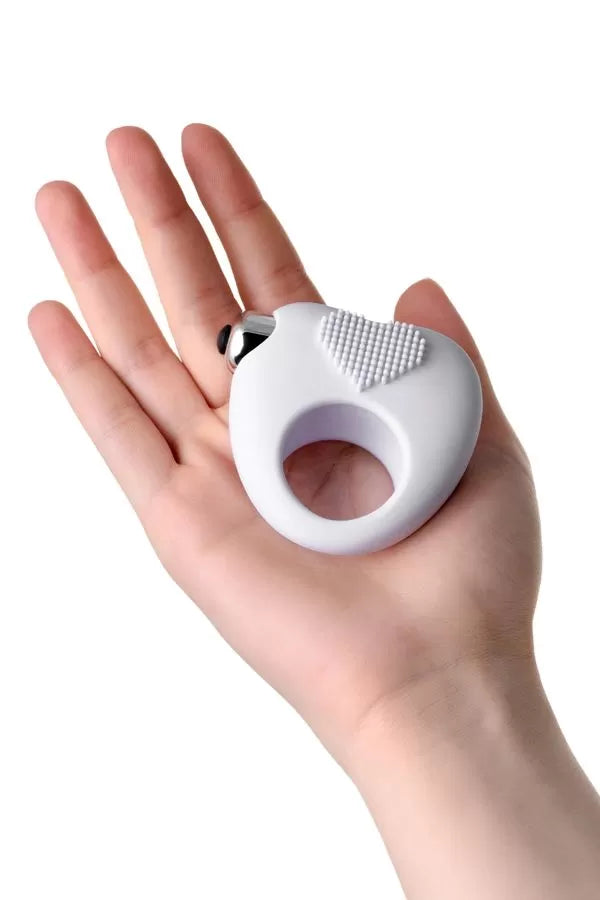 Moys Aşk Uyarıcı Tırtıklı Silikon Penis Halkası Beyaz 