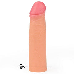 Nature Extender Sünnetsiz Ultra Gerçekçi 5,5 CM Dolgulu Premium Dokulu Penis Kılıfı