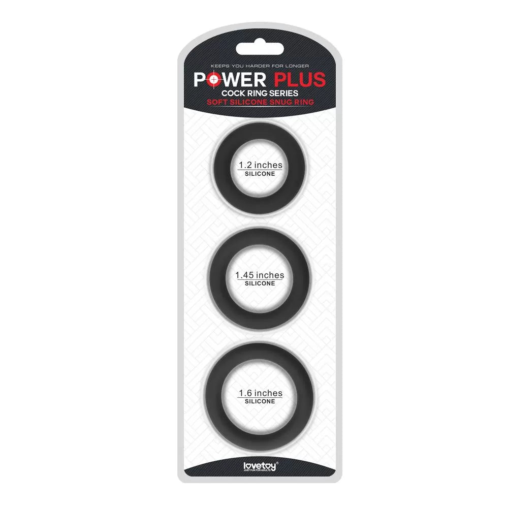 Power Plus Soft Silicone Cock Ring Series