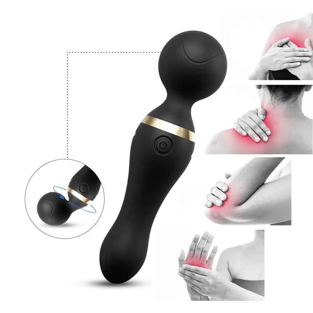 Freeza 360° Açılı Magic Wand Massager Çok Sessiz Masaj Aleti