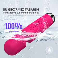 Artemis Çok Güçlü Titreşimli Masaj Vibratör Göğüs ve Klitoris Uyarıcı Wand Massager
