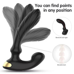 Su Geçirmez Prostat ve Anal Tapping Titreşimli Giyilebilir Masaj Vibratör