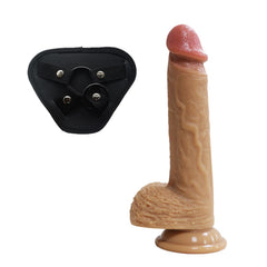 Gerçekçi Esmer Dildo 24,5 CM Realistik Görünüm & Güçlü Vakum Tabanlı