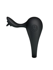 Çift Destekli Titreşimli Penis Halkası | Tıbbi Silikon | Klitoris Uyarıcılı