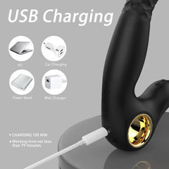 Şarjlı Tutma Halkalı Unisex Kullanım Titreşimli ve Hareketli Vibratör