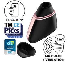 Satisfyer Love Triangle Connect App Titreşimli Klitoris Emiş Güçlü 2 in 1 Vibratör