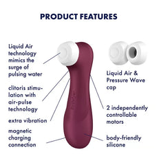 Satisfyer Pro 2 Generation 3 Sıvı Hava Teknolojili  Meme Ucu ve Klitoris Emiş Vibratörü