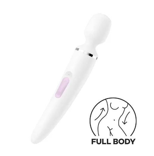 Satisfyer Wand-er Woman Beyaz 34 CM Büyük Boy Ultra Güçlü Klitoris Masaj Vibratör