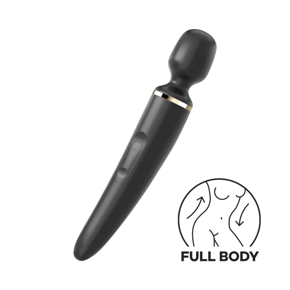 Satisfyer Wand-er Woman Siyah 34 CM Büyük Boy Ultra Güçlü Klitoris Masaj Vibratör